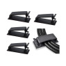 10 pcs Self Adhesive Cable Management Clips F40 (Small) , Cable Organizers Wire Management Multipurpose Wire Clip Clamps for TV Computer Laptop Ethernet Cable Desk Home Office - Black